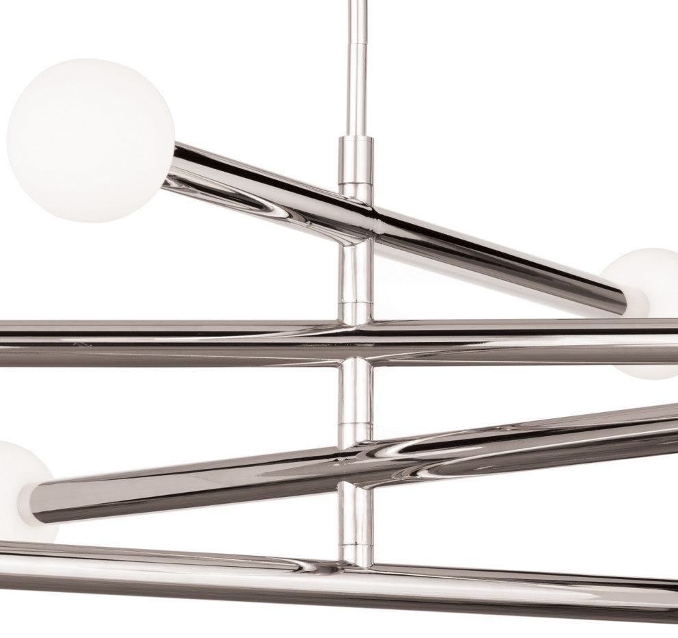 Beaubien Chandelier, Polished Nickel