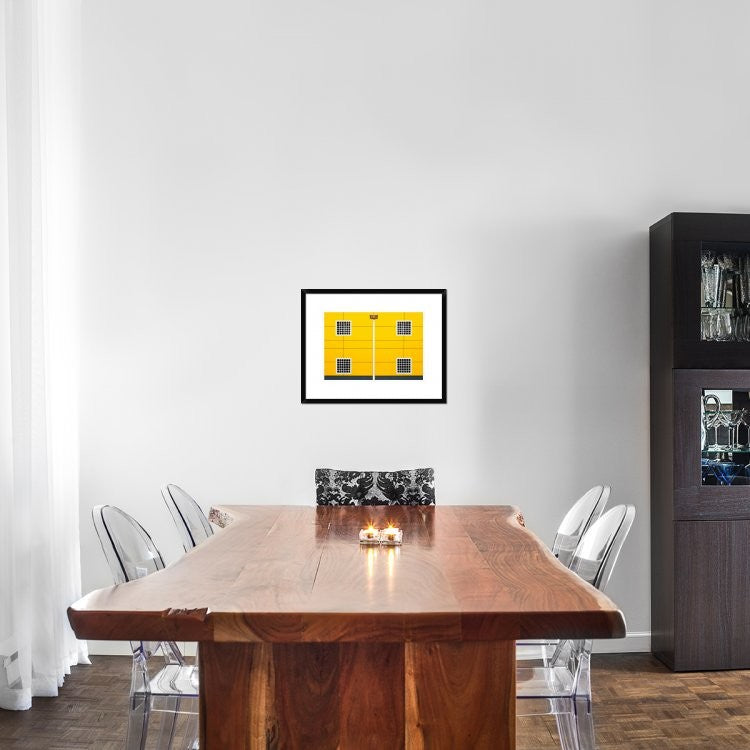 "Four Square" Framed Digital Print by Linda Wride, 24"x19"