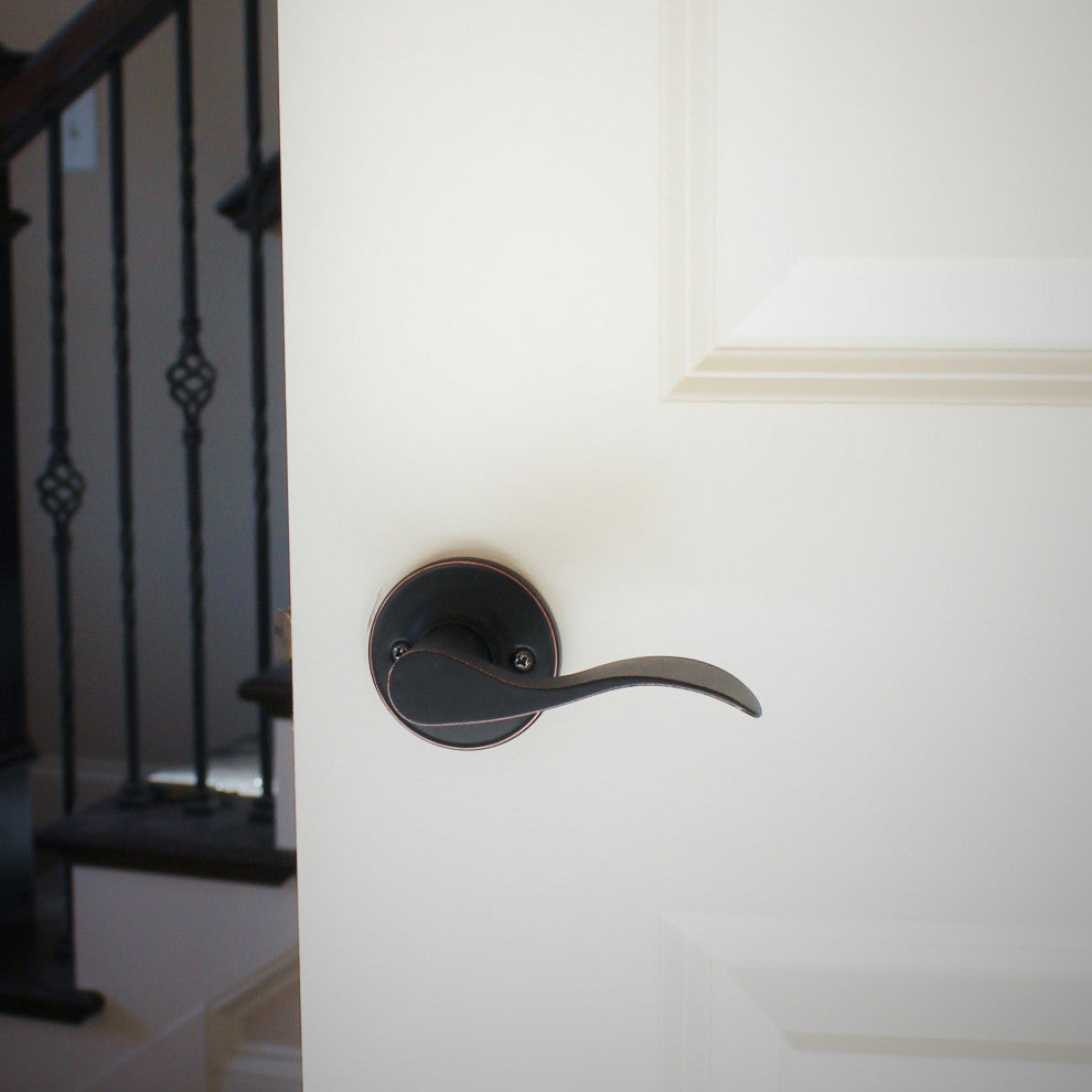 Delaney Hardware Callan Bennett Keyed Entry Lever Set, Black
