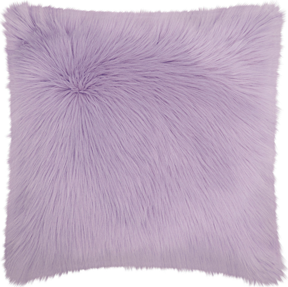 Mina Victory FL101 Throw Pillow, Lavender, 22" x 22"