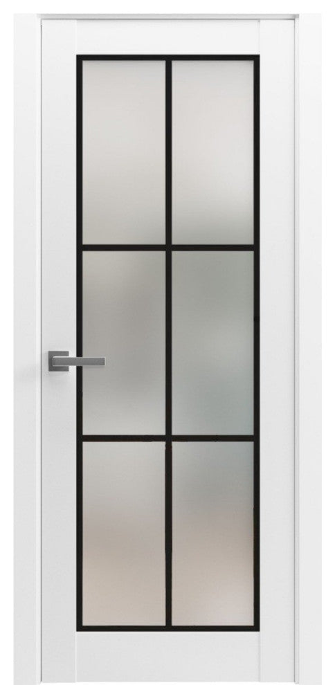 Solid French Door 36 x 84 | Planum 2122 White Silk| Bathroom