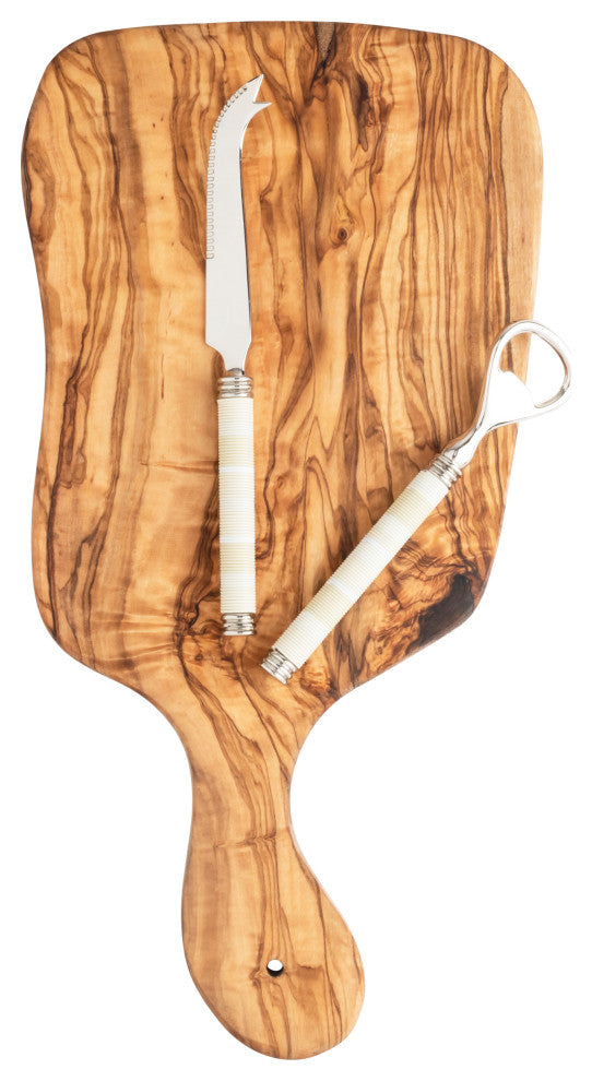 French Home Jubilee Cheese Knife, Bottle Opener and Board