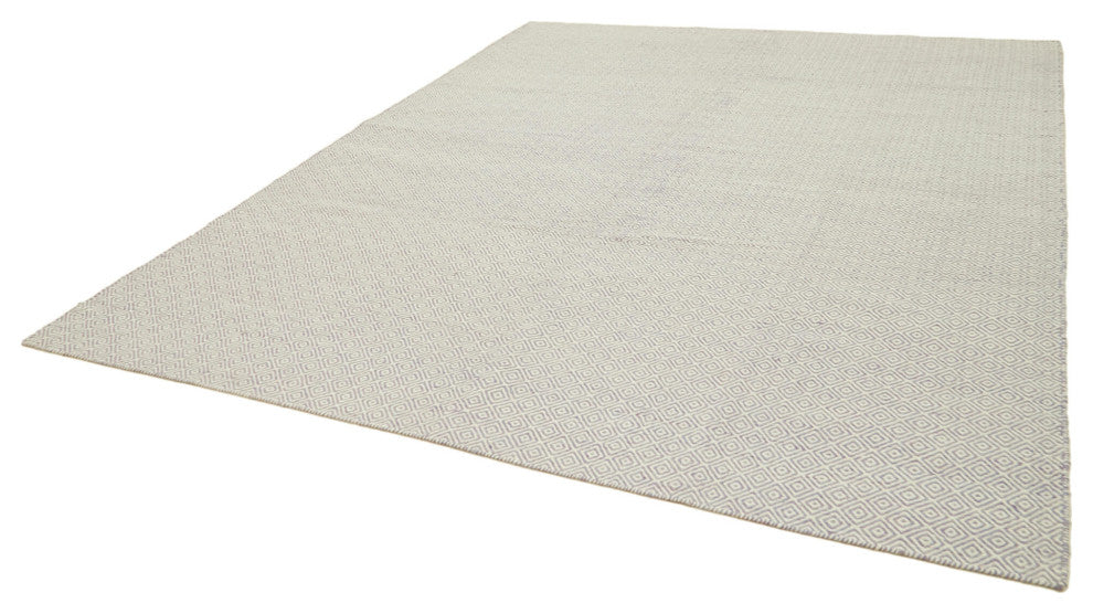Rug N Carpet - Handmade Modern Design 9' 0'' x 12' 0'' Wool Unique Kilim Rug