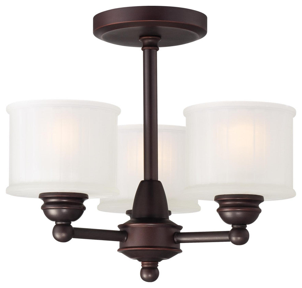 Minka Lavery 1738-167, 3-Light Semi Flush Mount