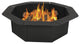 Sunnydaze Octagon Heavy-Duty Steel Fire Pit Ring Liner Insert, 30"