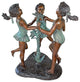 Fun In The Sun Bronze Girls Statue