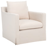 Safavieh Hadara Swivel Accent Chair, Bone