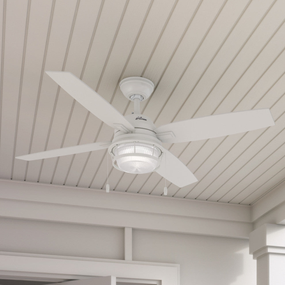 Hunter Fan Company Ocala Fresh White Ceiling Fan With Light, 52"