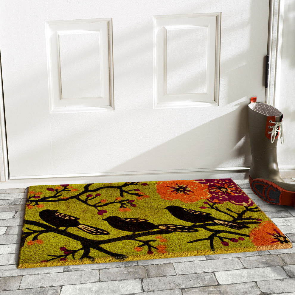 Birds in a Tree Doormat, 24" X 36"