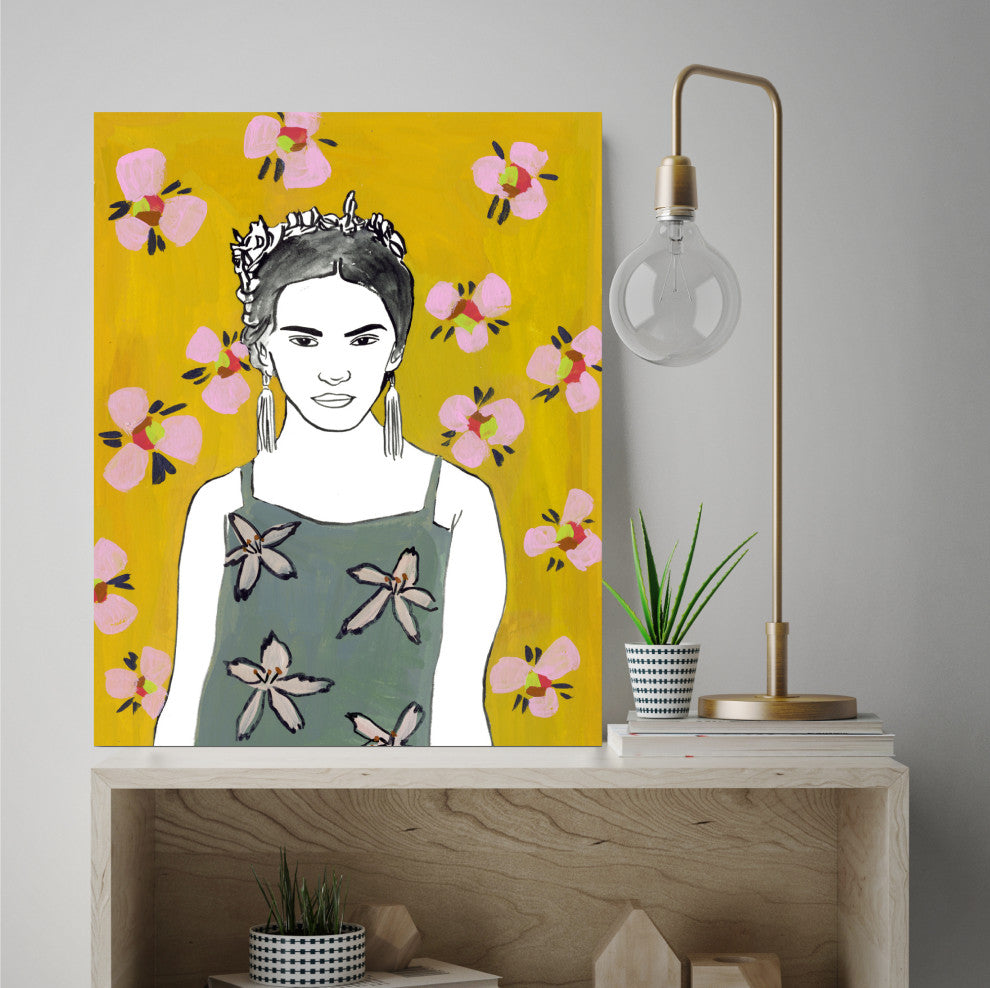 Courtside Market Pink Blossom Lady I 30"x40" Gallery-Wrapped Canvas Wall Art