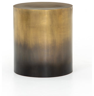 Cameron End Table-Ombre Antique Brass