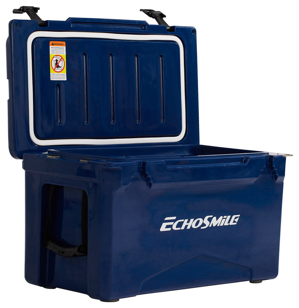 EchoSmile 30 qt. Rotomolded Cooler, Dark Blue