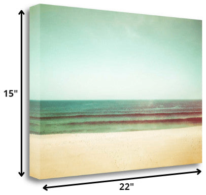 22" Serene Bridge on a Lake Giclee Wrap Canvas Wall Art