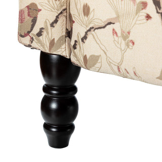 Upholstered Manual Recliner With Wingback,Set of 2, Bird