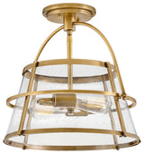 Hinkley Tournon Medium Semi-Flush Mount, Heritage Brass