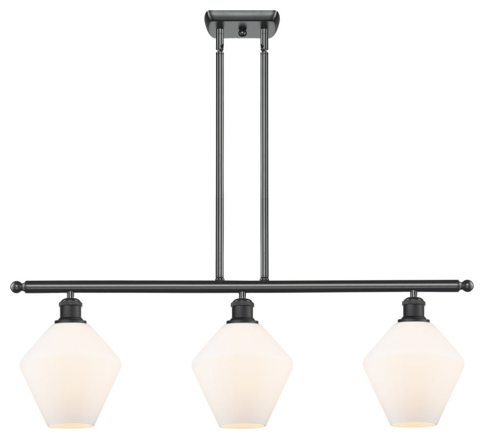 Innovations Cindyrella 3-Light Island Light 516-3I-BK-G651-8, Matte Black