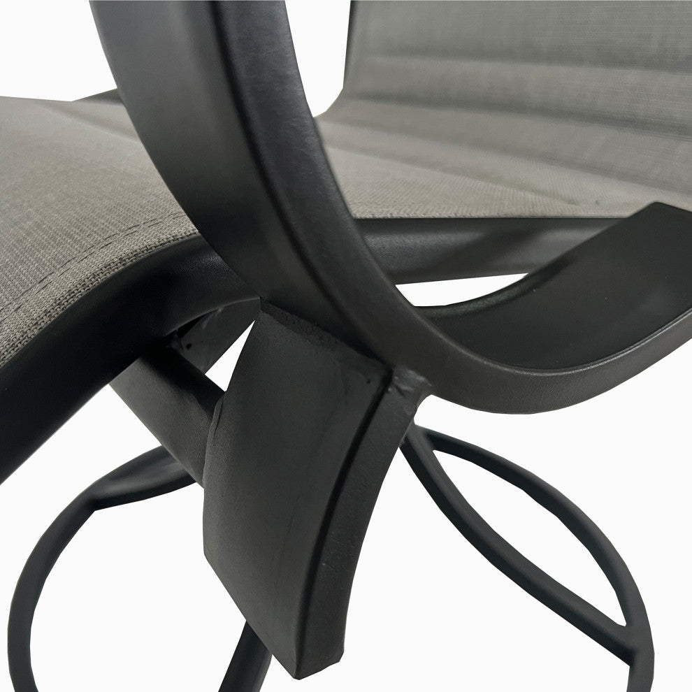 Deko Living 4 - Seating Outdoor Dining Table and Swivel Chairs Set