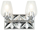 Epsilon 2 Light Bath Vanity Light, Polished Chrome