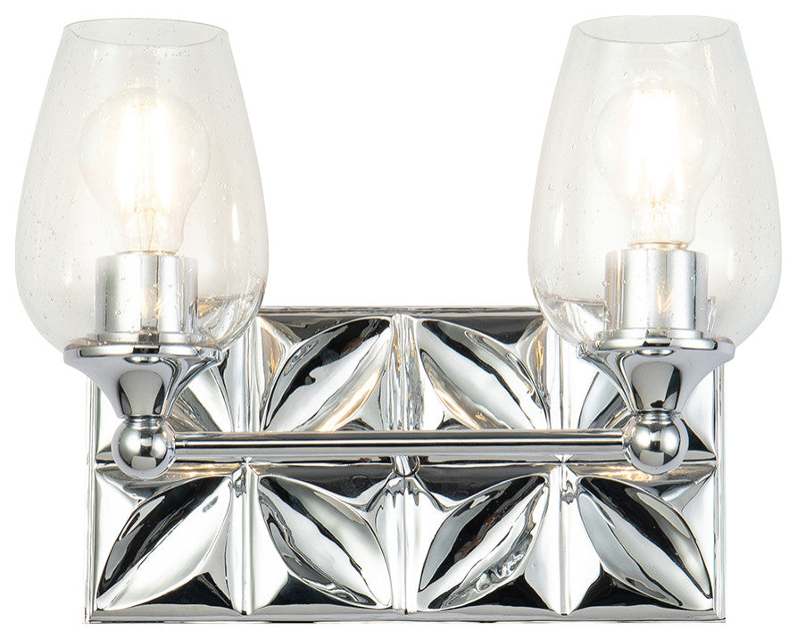 Epsilon 2 Light Bath Vanity Light, Polished Chrome