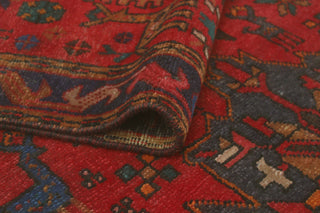Fine Vintage Distressed Kiraz Red/Brown Runner, 3'3 x 9'11