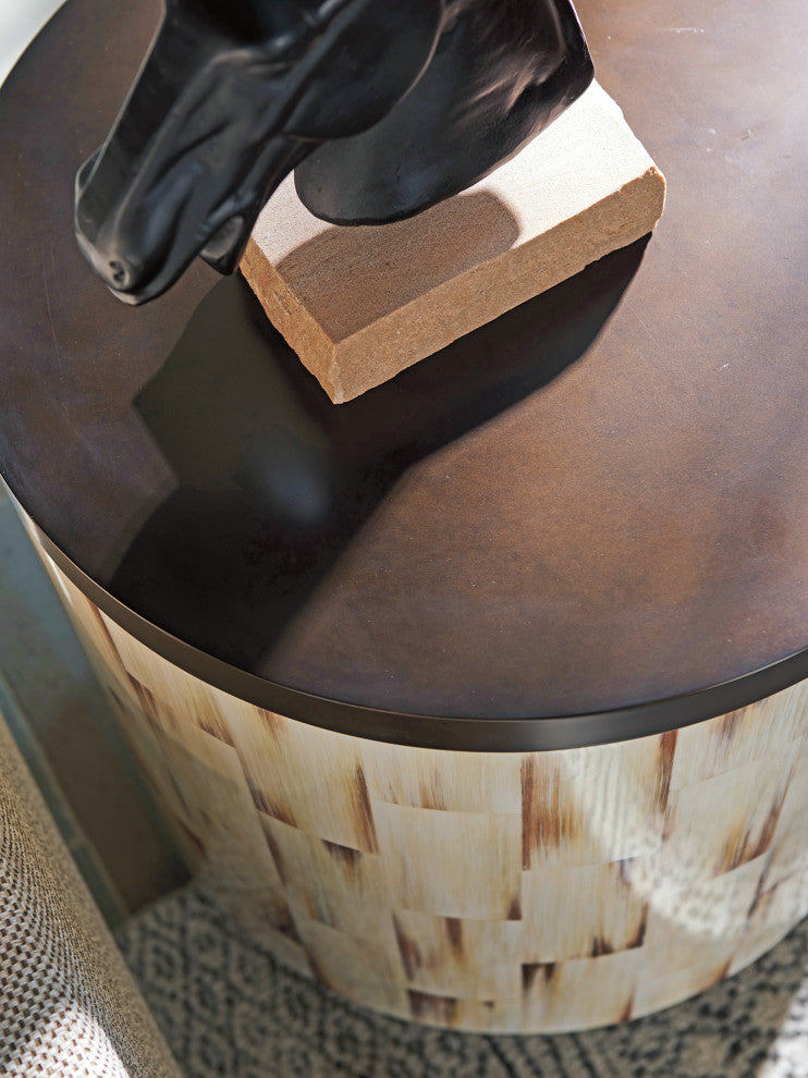 Crescent Commode End Table
