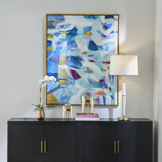 Uttermost 32318 The Story Of Water 55" x 44" Framed Abstract - Multicolored