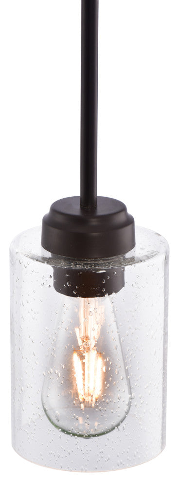 Lazzur Loing 1 Light 4" Matte Rubbed Oil Bronze Pendant