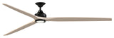Fanimation Spitfire DC-KIT-96-LK Spitfire DC 96" 3 Blade Indoor / - Black /