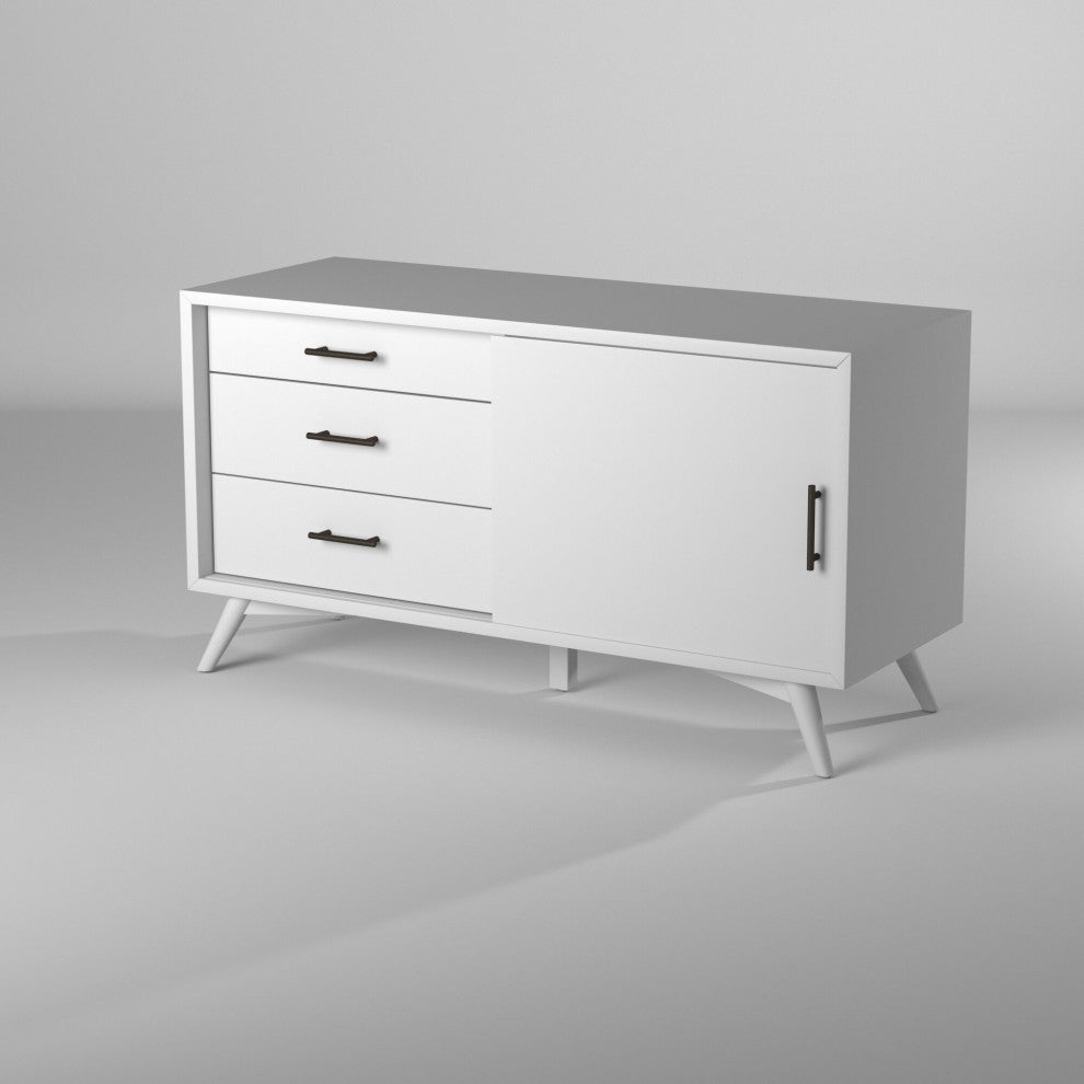 Flynn Small TV Console, White