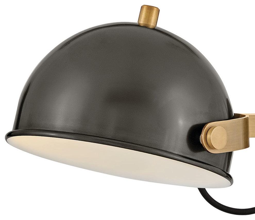 Hinkley Spence Medium Adjustable Single Light Sconce, Black Oxide