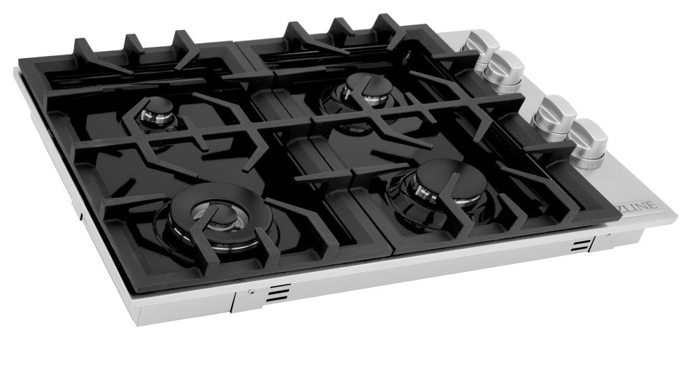 ZLINE 30" Dropin Gas Stovetop with Gas Burners and Black Porcelain Top(RC30-PBT)