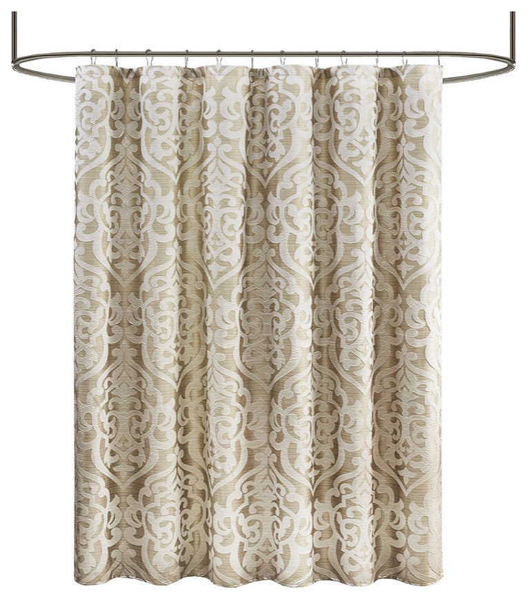 Madison Park Odette Jacquard Shower Curtain