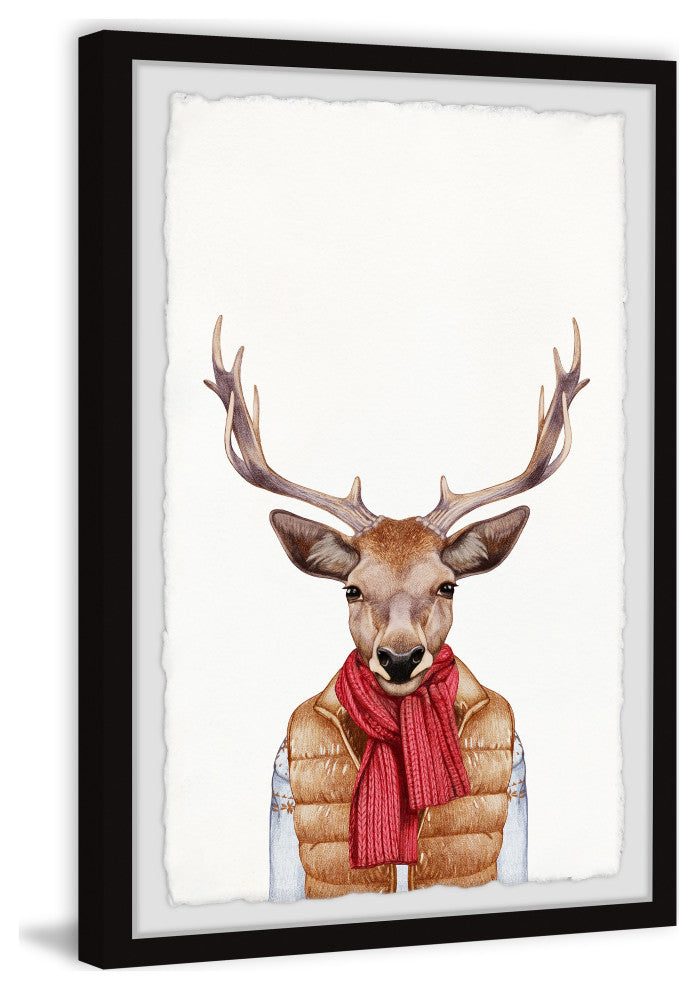 "I Am Buck II" Framed Painting Print, 8x12