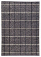 Hand Woven Charcoal Wool Area Rug, 6''6"x9''9"