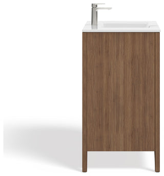 The Gellar Bathroom Vanity, Brown, 30", Single Sink, Freestanding