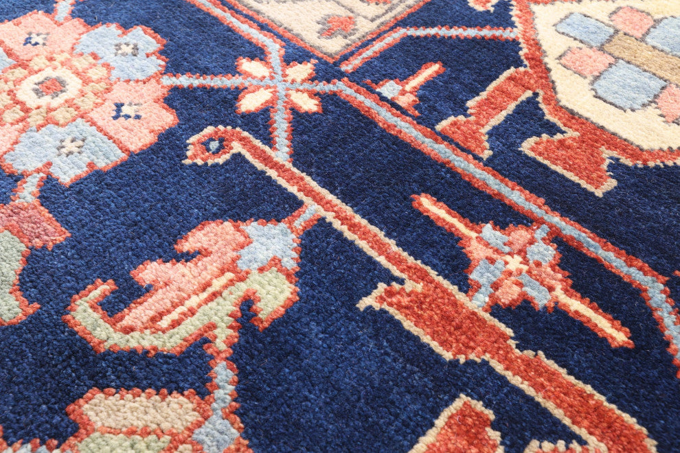 11' 11" X 14' 10" Heriz Serapi Hand Knotted Wool Rug - Q16019