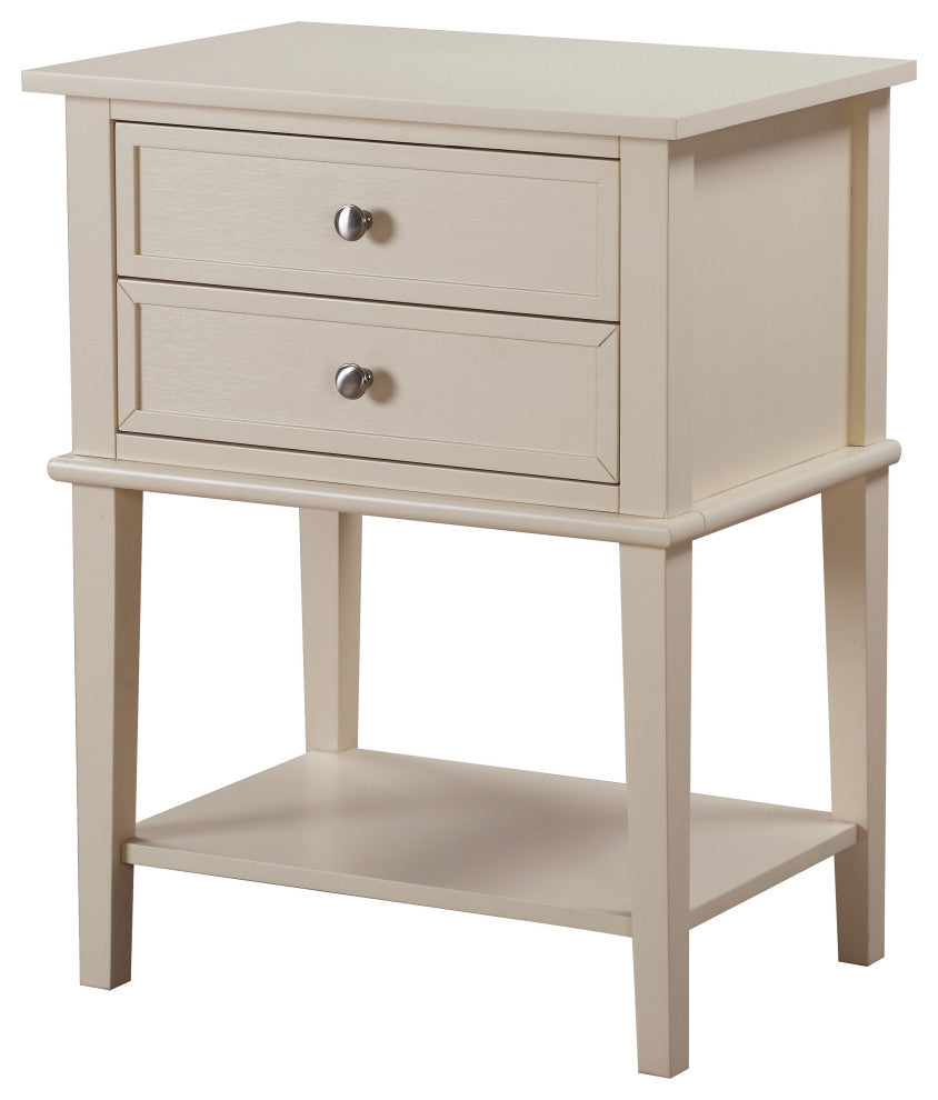 Newton 2-Drawer Nightstand (28 in. H x 22 in. W x 16 in. D), Beige