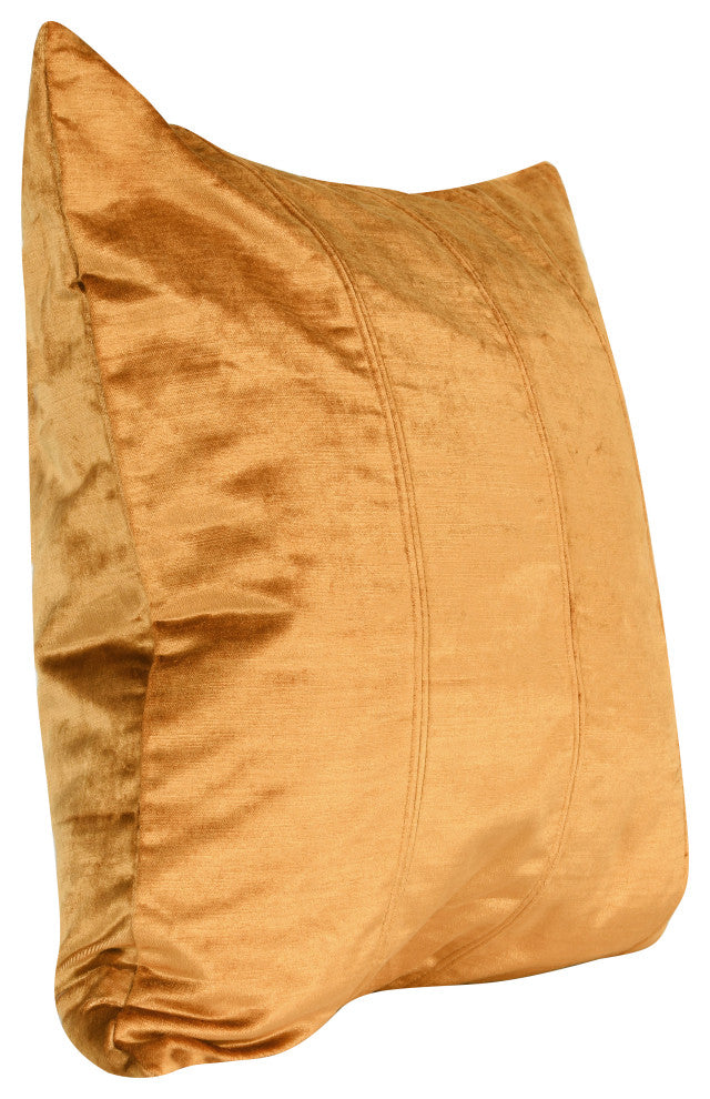 Kosas Home Viva Velvet Pillow Golden Copper 20x20