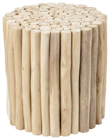 East at Main Nason Brown Teakwood Stool