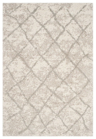 Safavieh Berber Shag Ber162C Moroccan Rug, Cream/Light Gray, 3'0"x5'0"