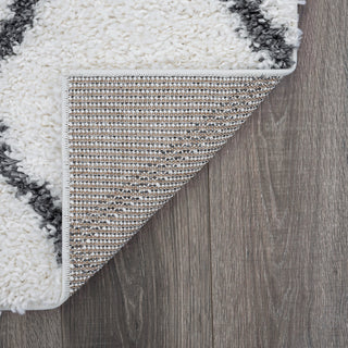 Derry Transitional Diamond Cream Rectangle Area Rug, 5'x7'