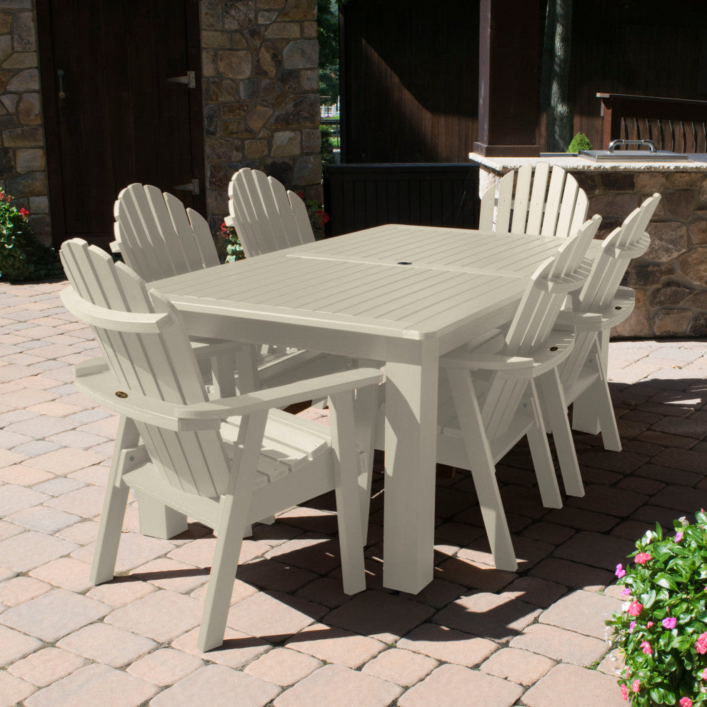 Muskoka 7-Piece 42x84 Dining Set, Weathered Acorn, Whitewash