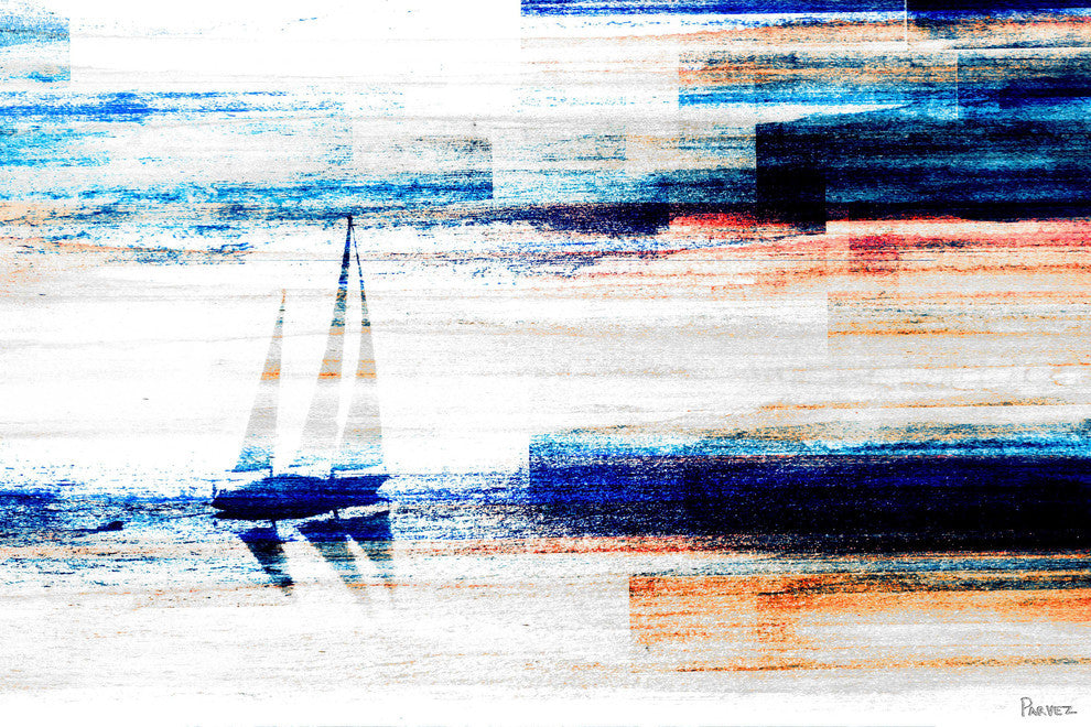 "Aegean Sea" Fine Art Canvas Print, 18"x12"