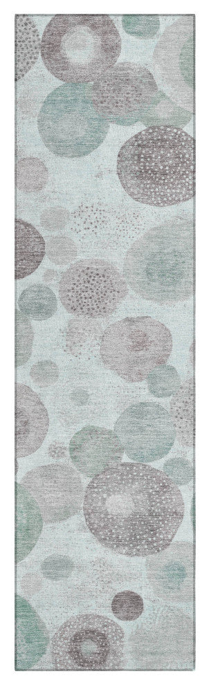 Machine Washable Indoor/Outdoor Chantille ACN1896 Mint 2'3" x 7'6" Runner Rug