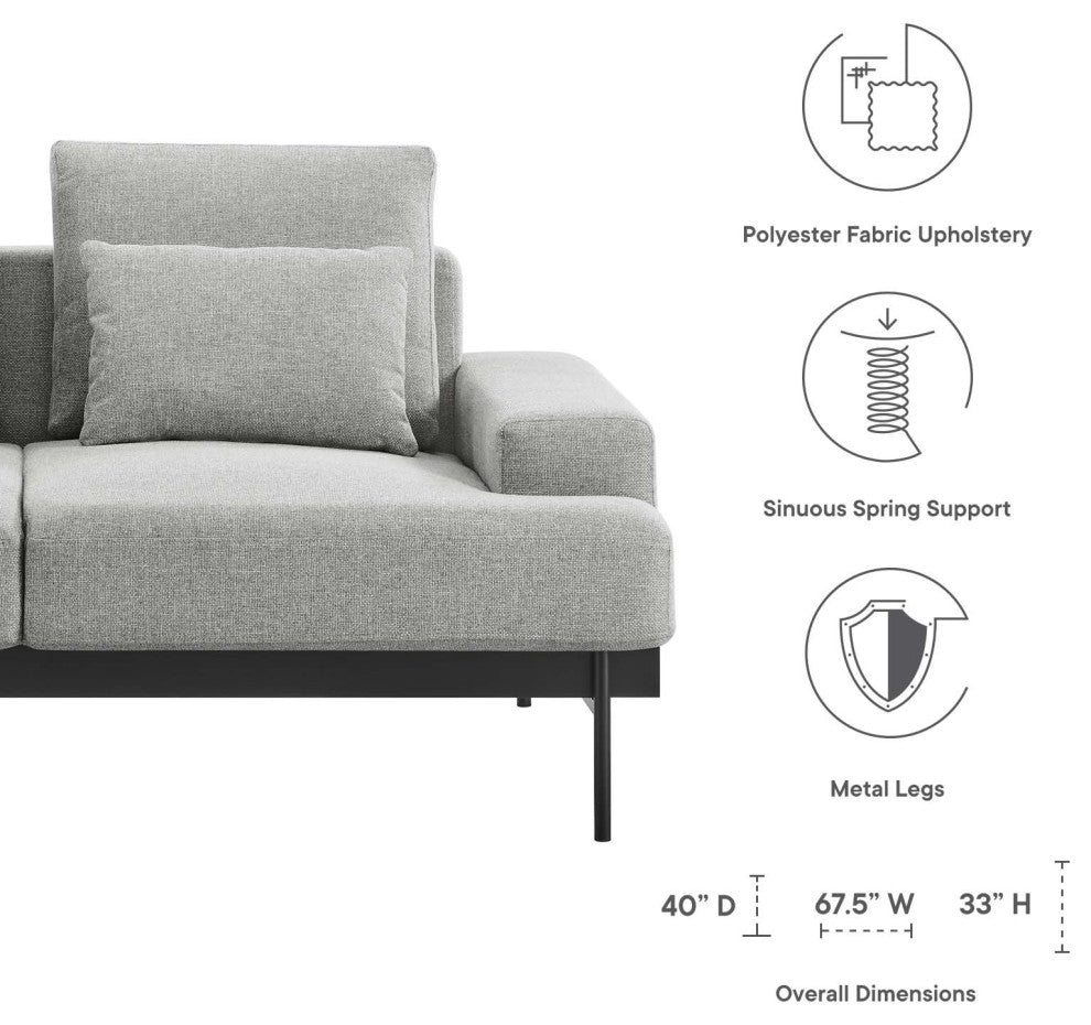 Proximity Upholstered Fabric Loveseat