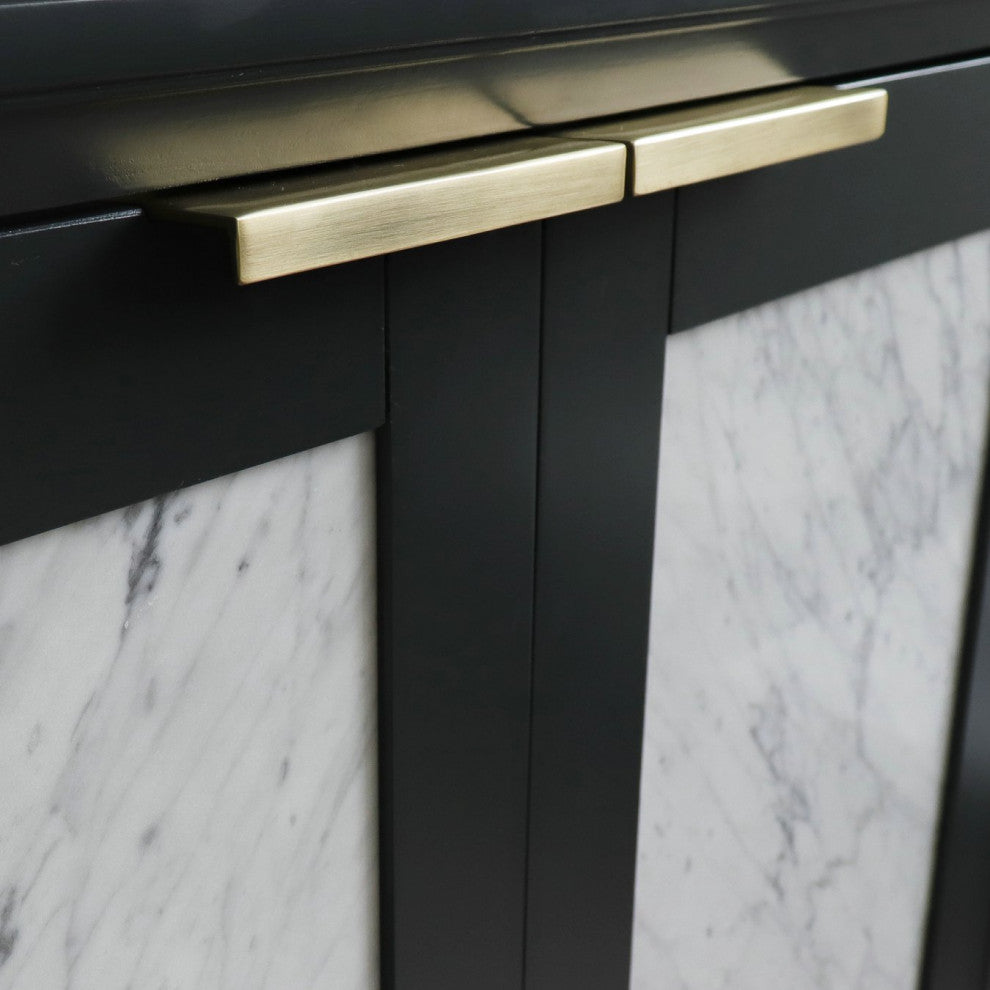 31" Single Sink Vanity, Dark Gray Finish With Black Galaxy Granite