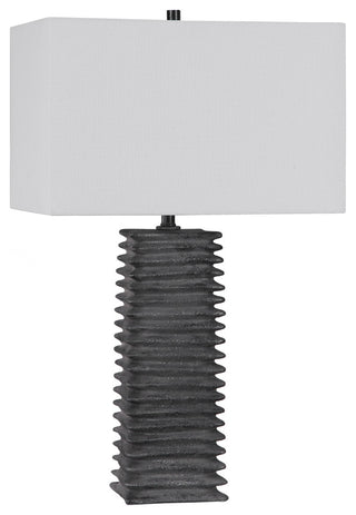 Uttermost Sanderson Metallic Charcoal Table Lamp