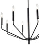 8 Light 30 in. Matte Black Chandelier