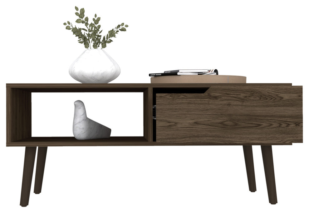 Coffee Table Bull, Living Room, Dark Walnut