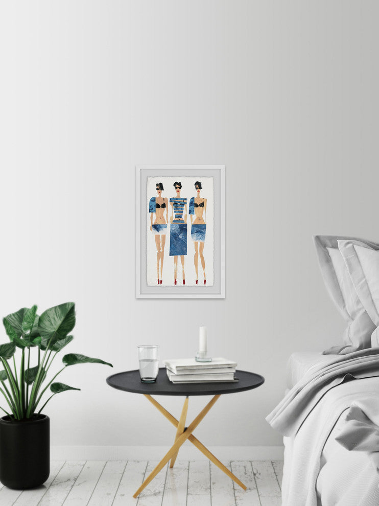 "Blues II" Framed Painting Print, 8"x12"